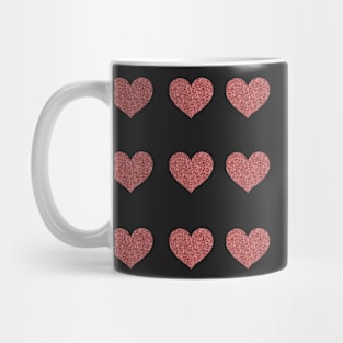 Glitter heart sticker Mug